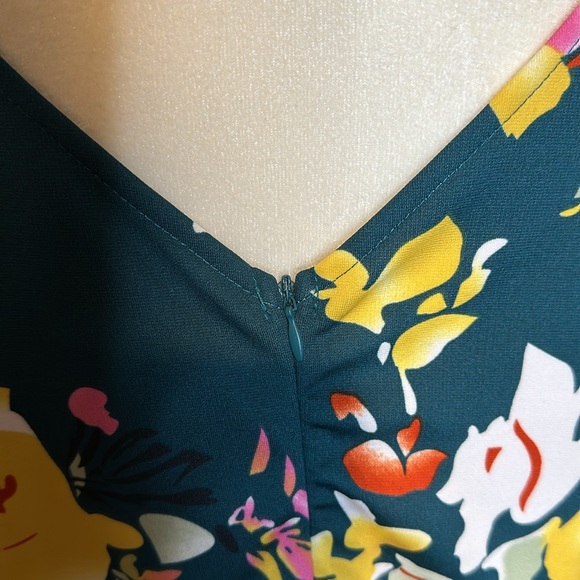 Plus Size Floral 3/4 Sleeve, Pocketed Vintage Dress, size 24 - Picture 11 of 11